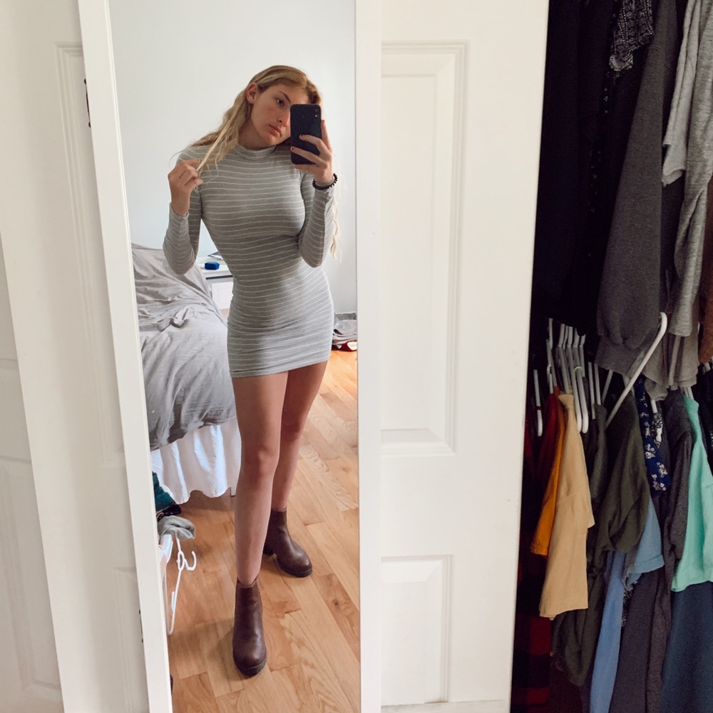 Striped Bodycon Dress